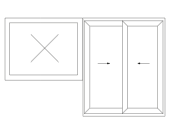 Sliding window cum casement door