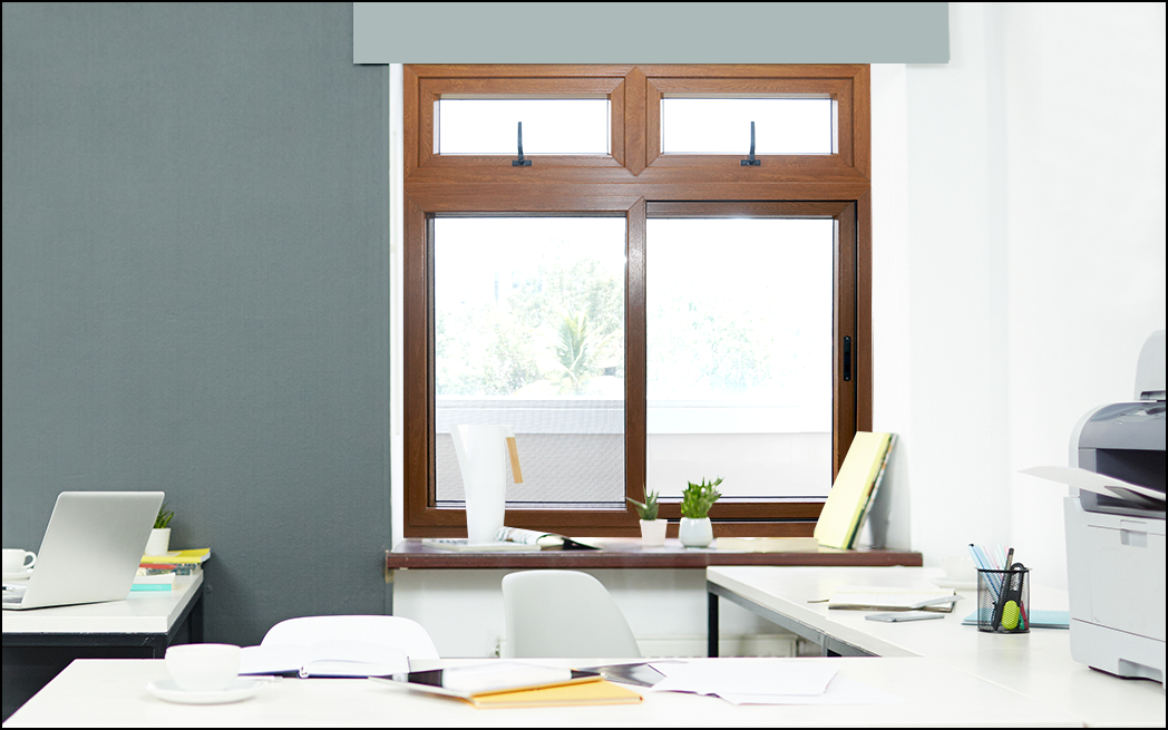 What makes uPVC windows ideal for office spaces?
