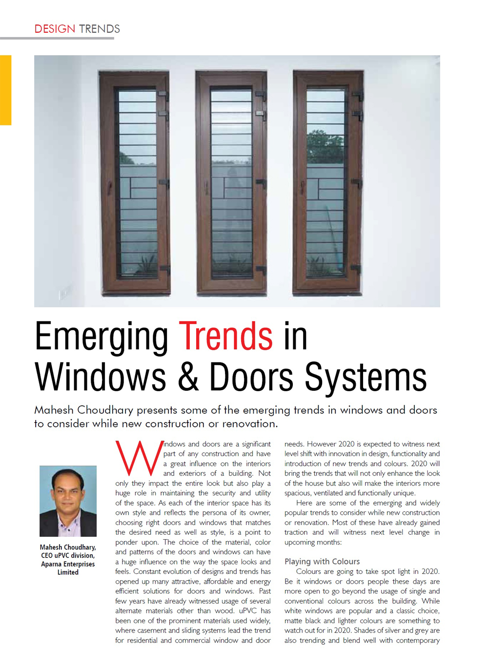 Emerging Trends In Window And Door Systems