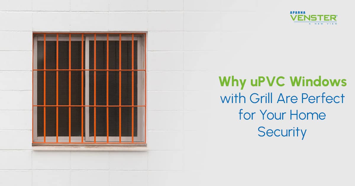 upvc windows with grill