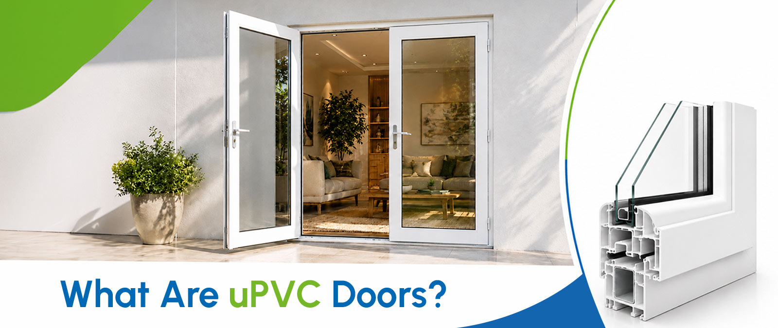 Modern uPVC doors by Aparna Venster for Indian homes